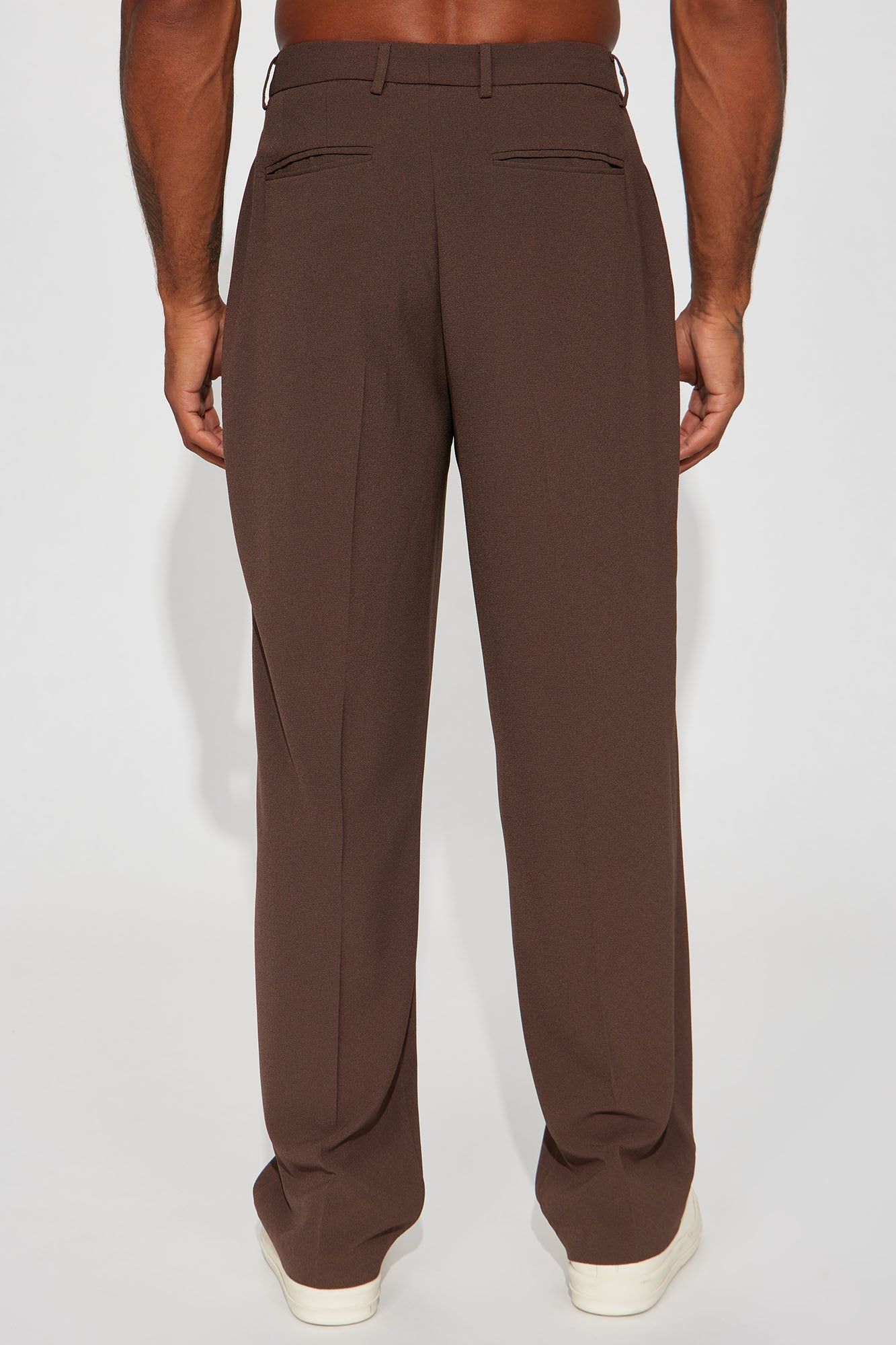 Golden Hour Pleated Loose Trousers - Dark Brown sold by Fashion Nova product image thumbnail 5