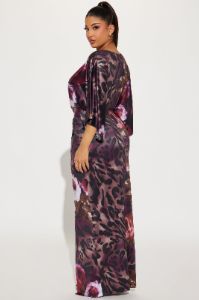 European Summer Maxi Dress - Purple/combo sold by Fashion Nova