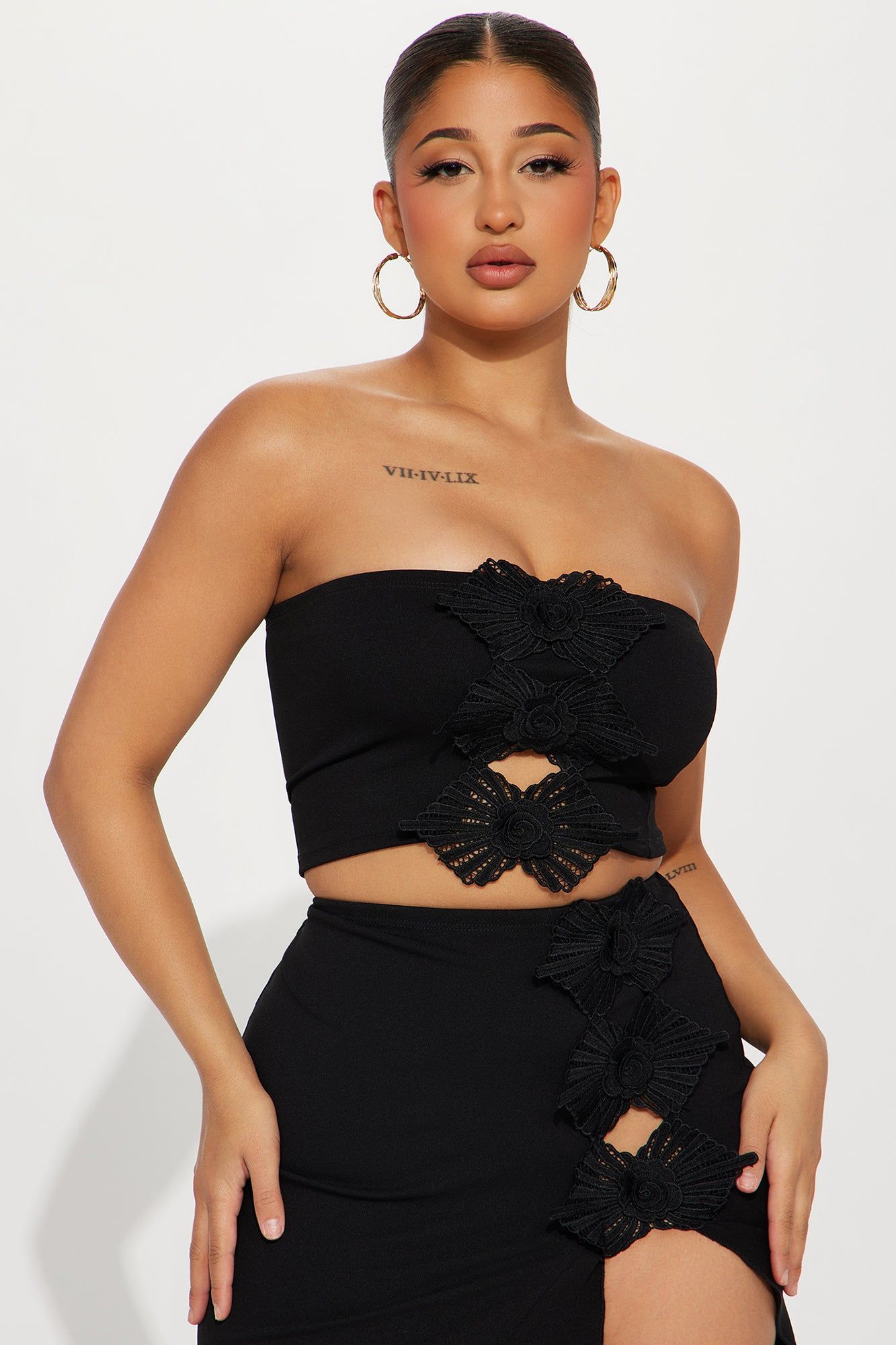 I Want Your Attention Skirt Set - Black sold by Fashion Nova product image thumbnail 2