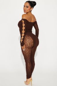 Sierra Seamless Jumpsuit - Chocolate sold by Fashion Nova