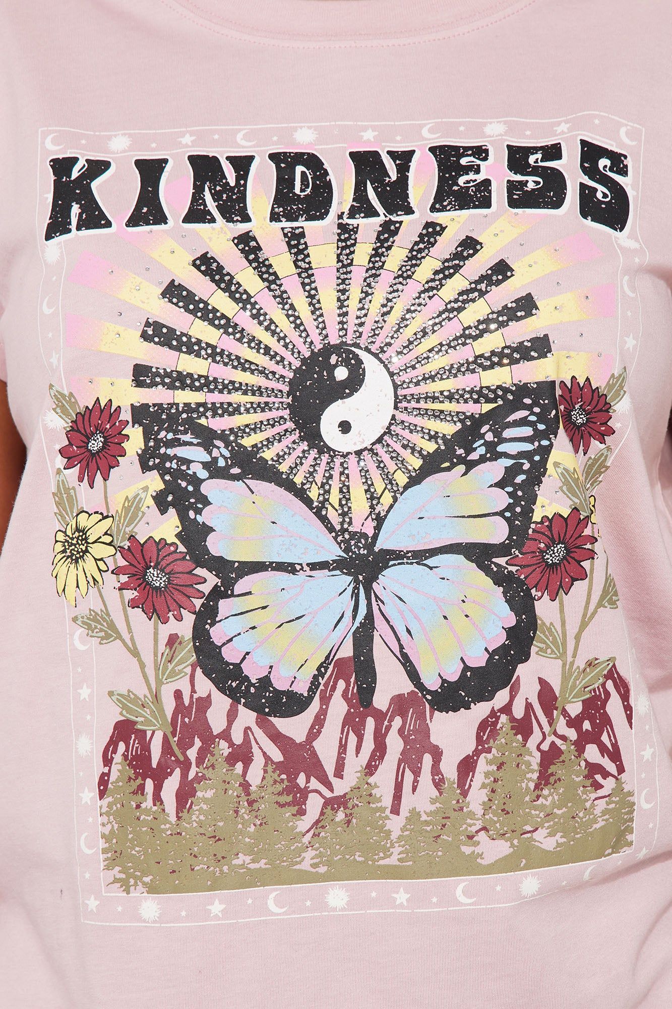 Kindness Butterfly Graphic Tee - Rose sold by Fashion Nova product image thumbnail 3