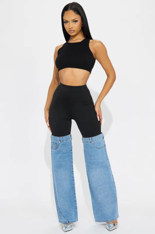 Feeling Some Type Of Way Stretch Flare Jeans - Light Wash sold by Fashion Nova