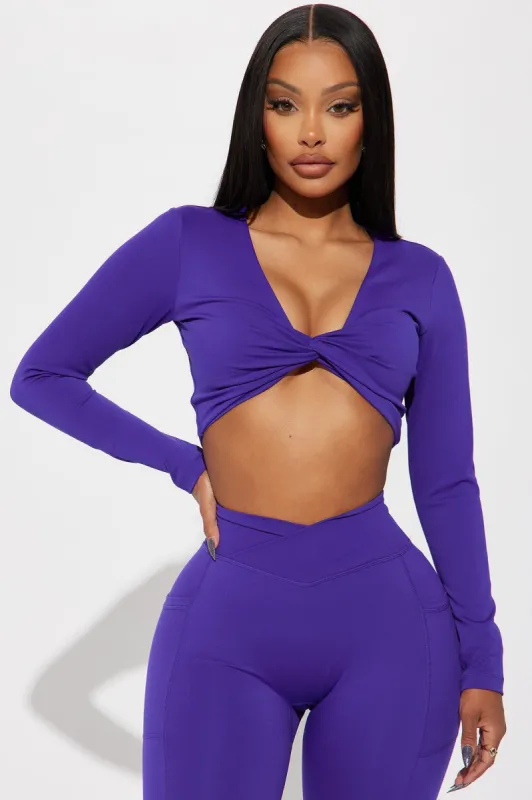 Amara Active Top - Plum sold by Fashion Nova