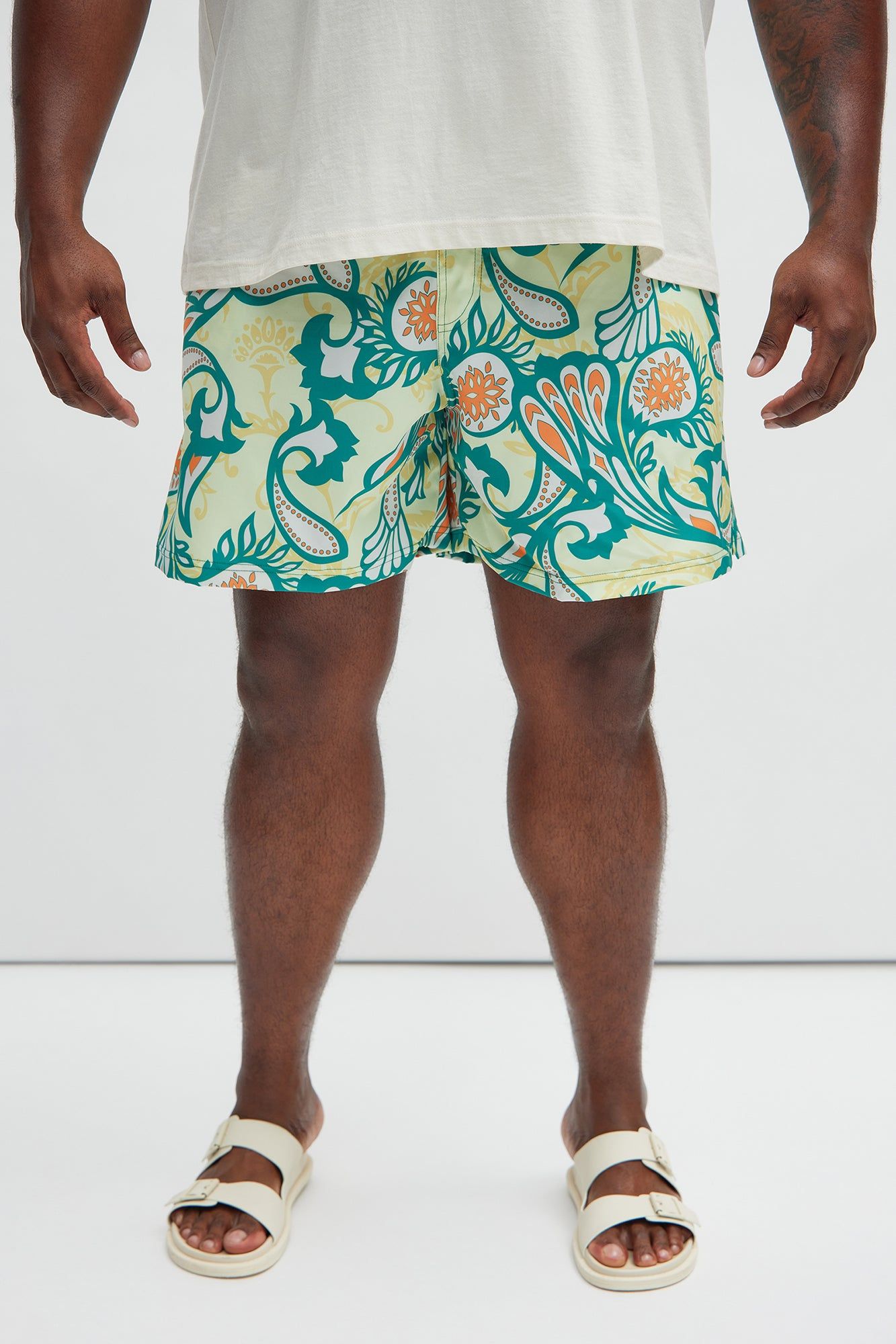 Mission Swim Trunks - Green/combo sold by Fashion Nova product image thumbnail 5