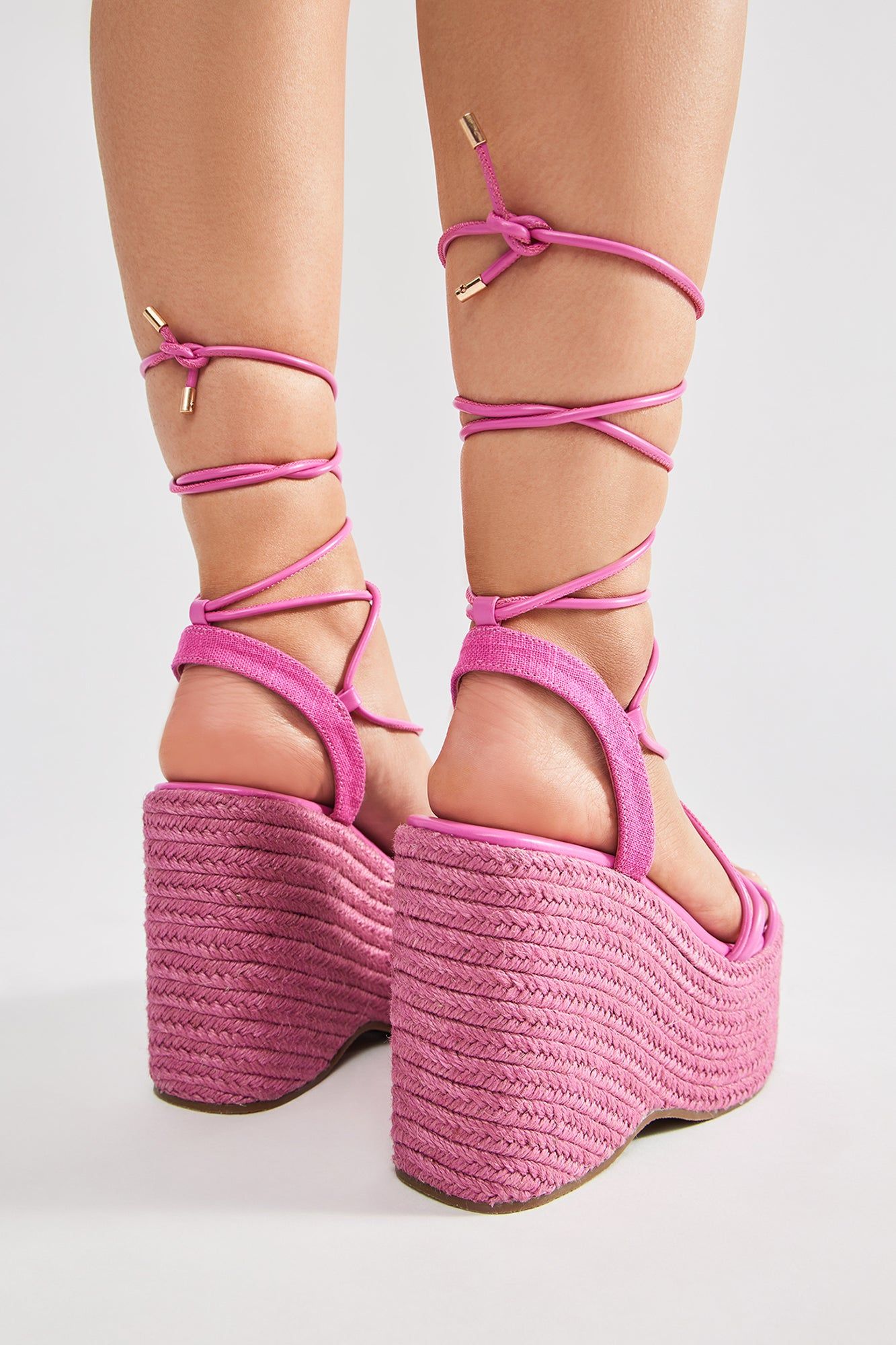 Play It Your Way Wedges - Pink sold by Fashion Nova product image thumbnail 4