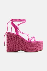 Play It Your Way Wedges - Pink sold by Fashion Nova