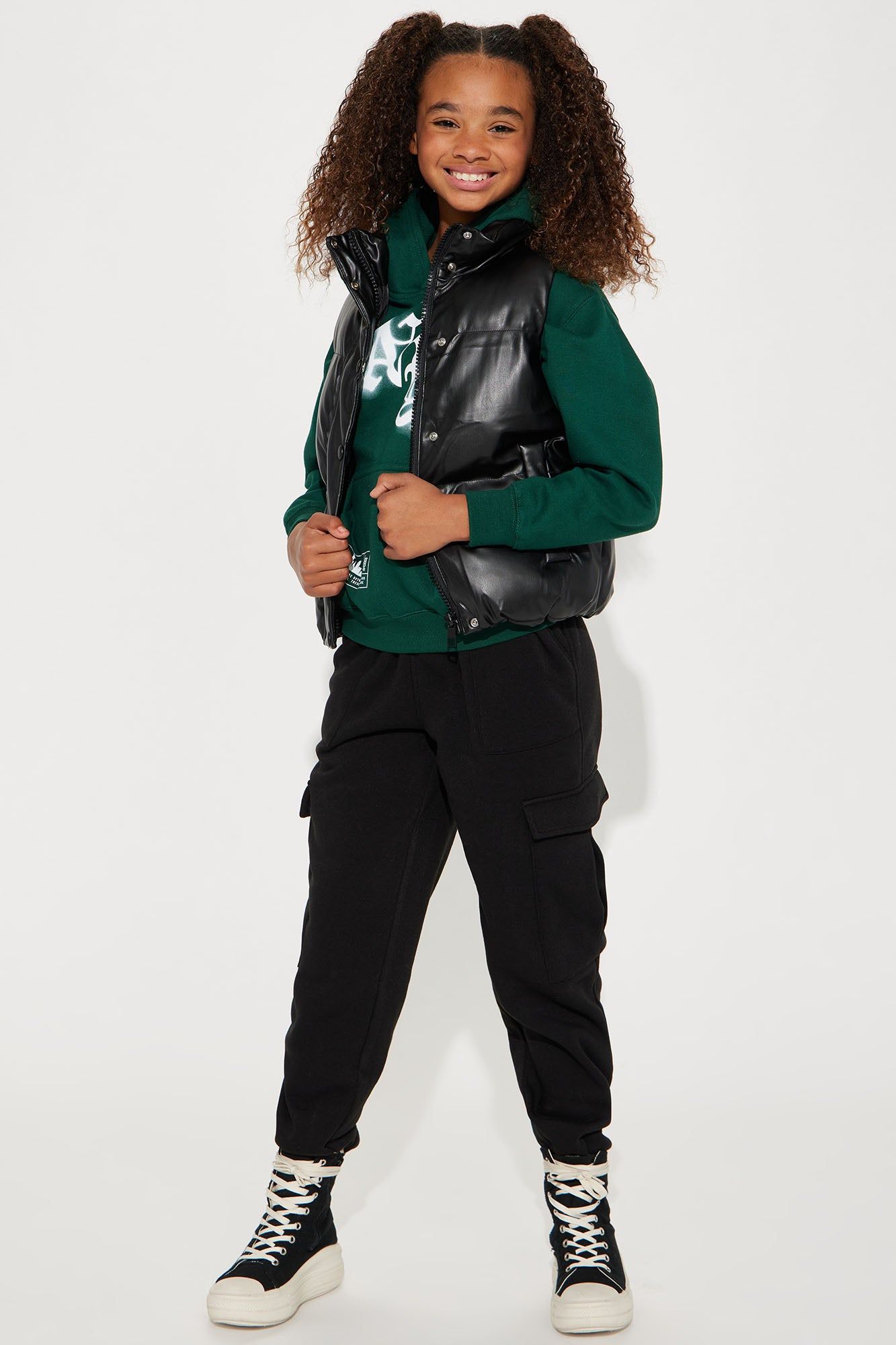 Mini High Class Puffer Vest - Black sold by Fashion Nova product image thumbnail 2