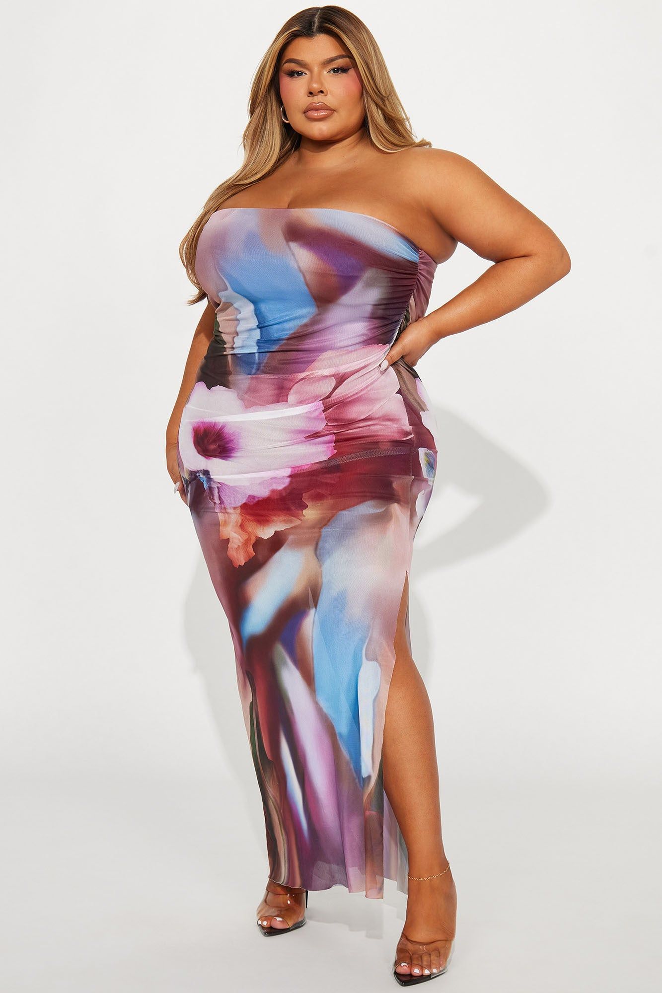 Floral Romance Maxi Dress - Pink/combo sold by Fashion Nova product image thumbnail 4