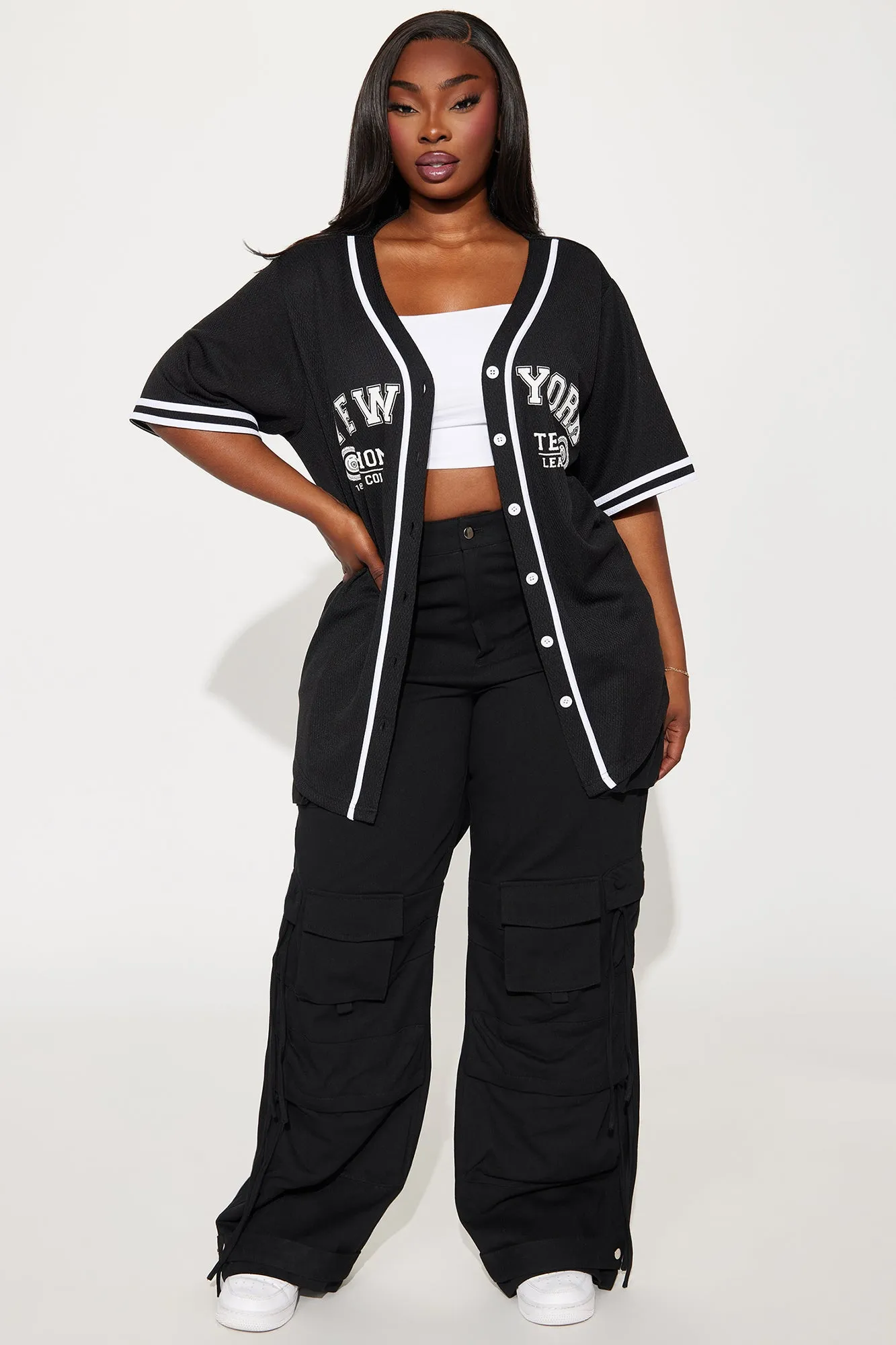 NY Home Team Jersey Tee - Black sold by Fashion Nova product image thumbnail 5