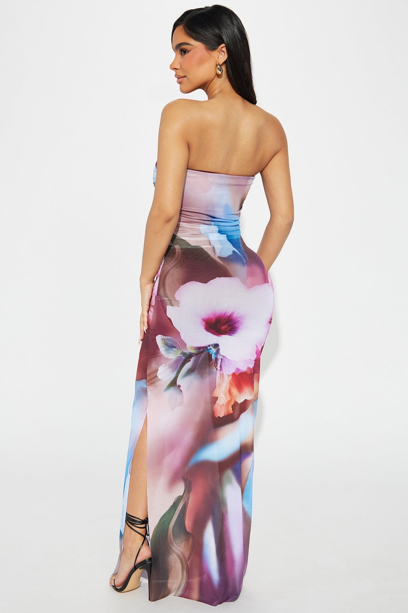 Floral Romance Maxi Dress - Pink/combo sold by Fashion Nova product image thumbnail 3