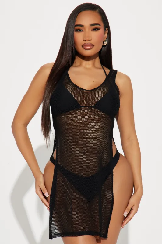 Summer Bonfires Cover Up - Black sold by Fashion Nova