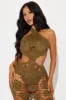 Arista Crochet Maxi Dress - Olive sold by Fashion Nova