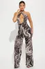 Wild Mission Jumpsuit - Black/combo sold by Fashion Nova