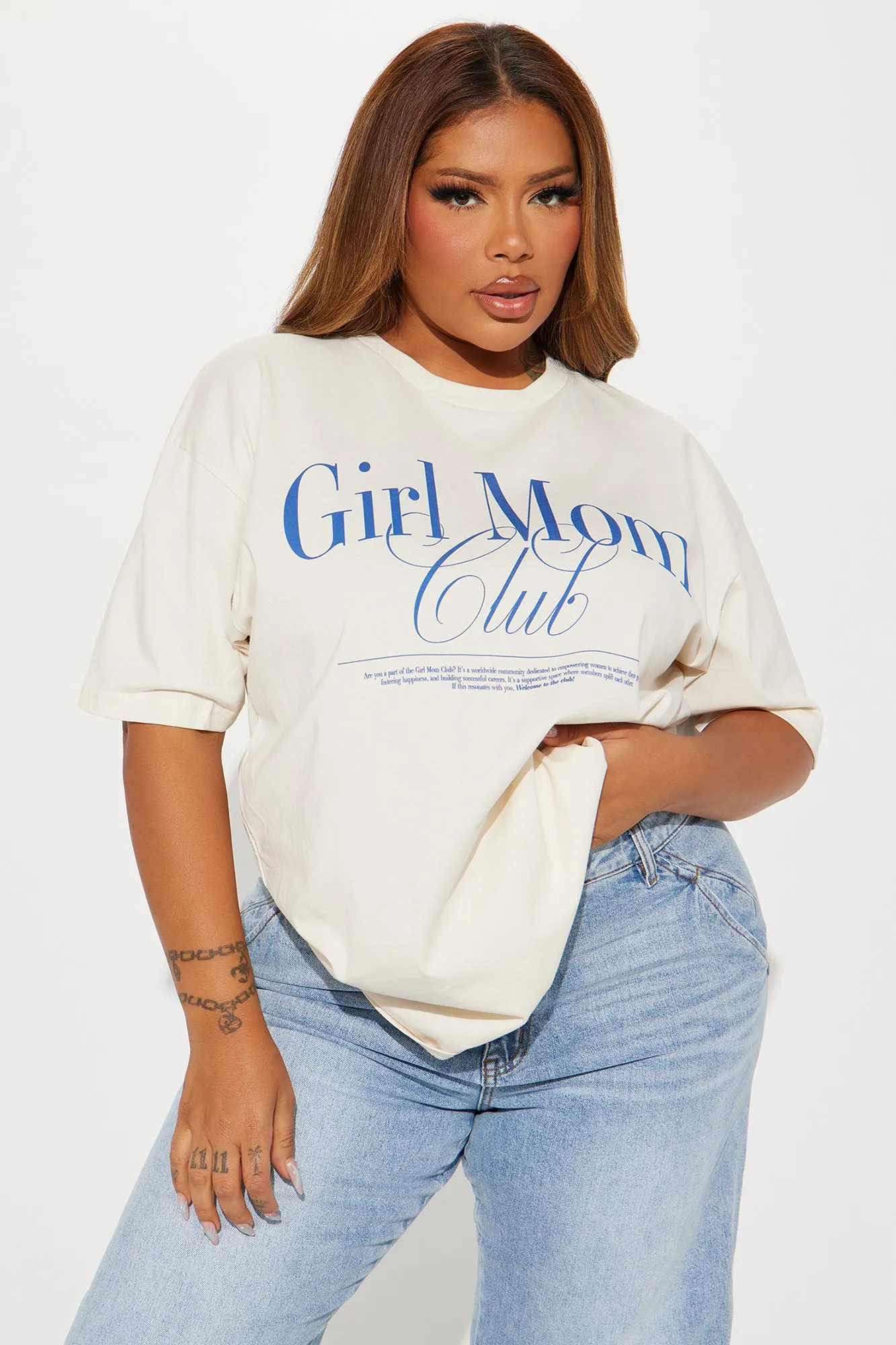 Vintage Girl Mom Club Tee - Beige sold by Fashion Nova product image thumbnail 4