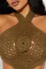 Arista Crochet Maxi Dress - Olive sold by Fashion Nova