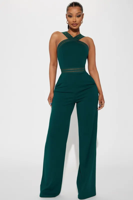 Always In Style Jumpsuit  - Hunter sold by Fashion Nova