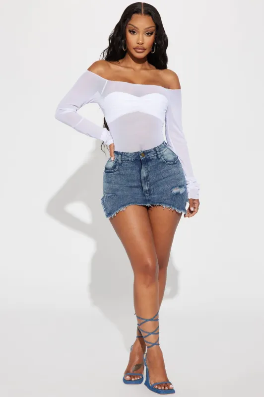 Tess Micro Mini Denim Skirt - Medium Wash sold by Fashion Nova