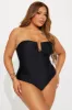 Laila Square Wire 1 Piece Swimsuit - Black sold by Fashion Nova