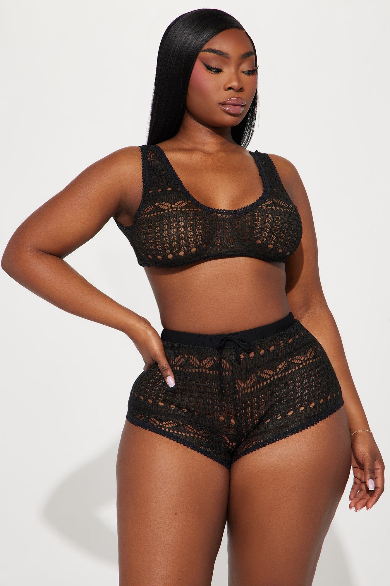 Act Chill 2 Piece Set - Black sold by Fashion Nova product image thumbnail 4