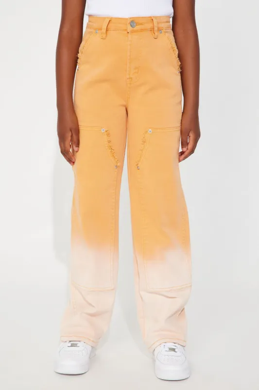Mini Love Is Alive Carpenter Pants - Tangerine sold by Fashion Nova