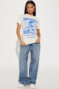 Paradise On Your Mind Graphic Tee - Sand sold by Fashion Nova