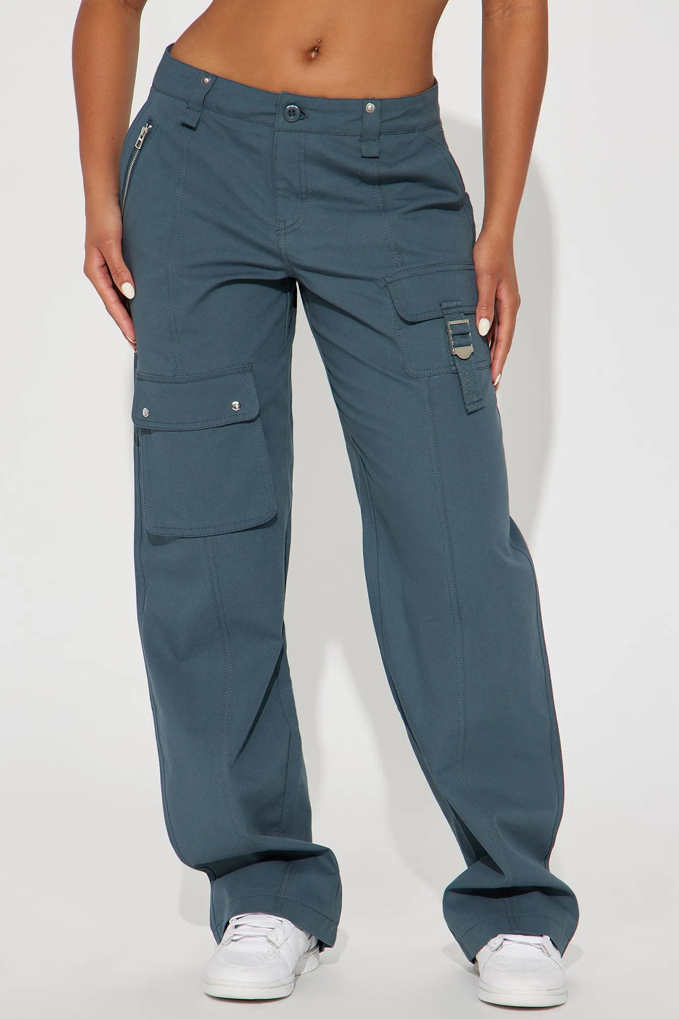 All Within Me Wide Leg Cargo Pant - Slate Blue sold by Fashion Nova product image thumbnail 2