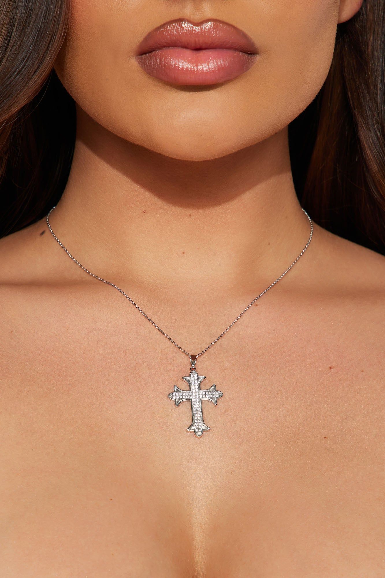 Faith Never Fails Necklace - Silver sold by Fashion Nova