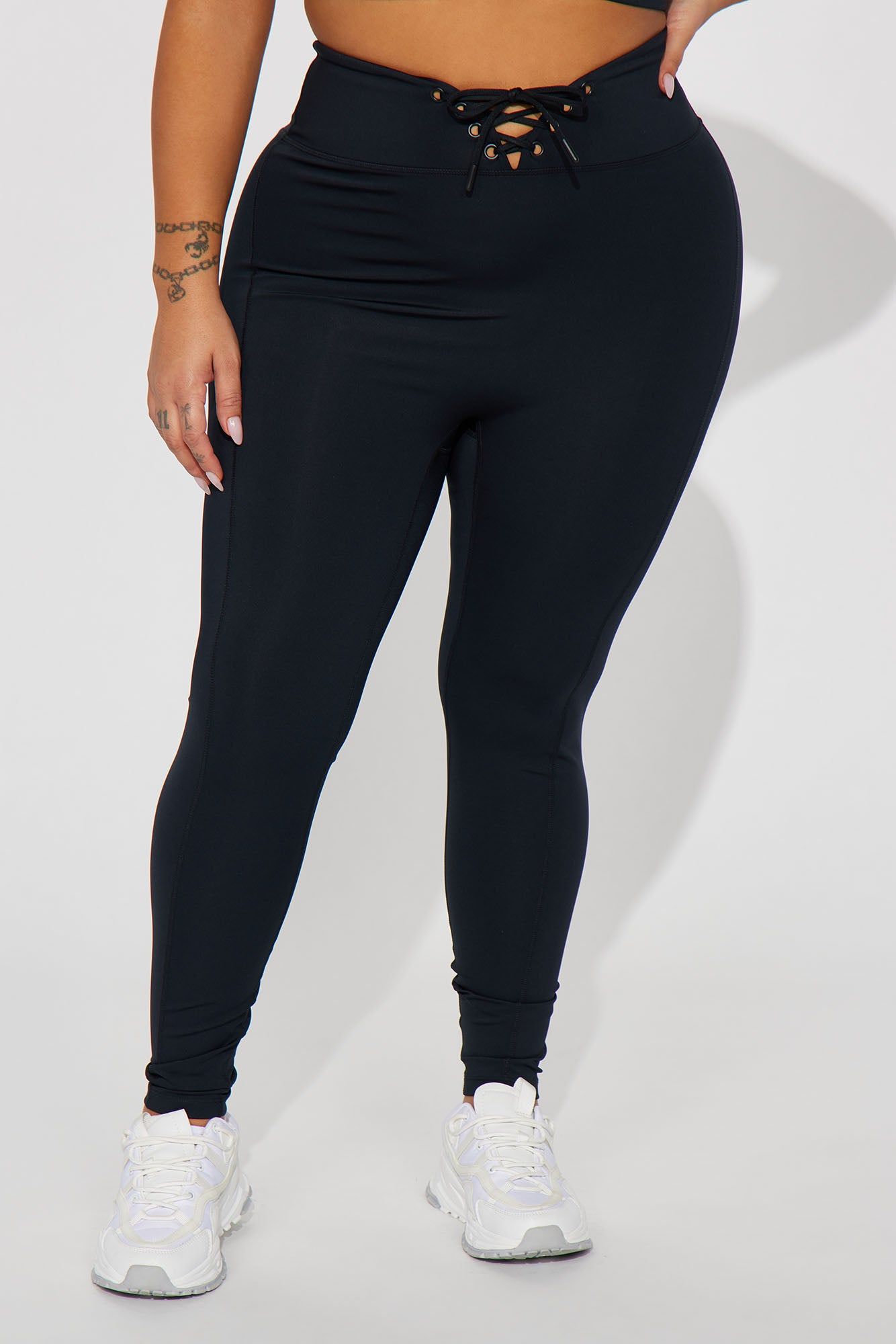 Hard Work Elevate Lace Up Active Legging - Black sold by Fashion Nova product image thumbnail 5