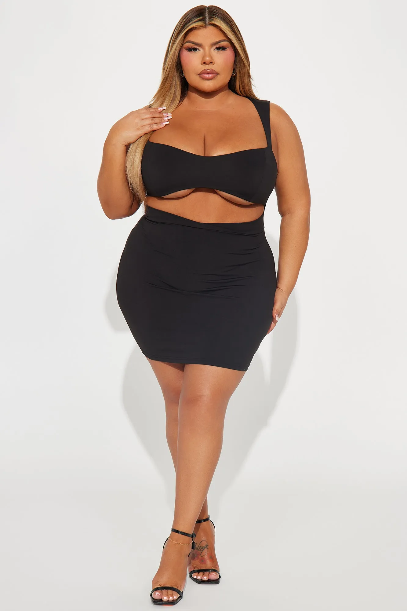 Eyes on Me Cut Out Mini Dress - Black sold by Fashion Nova product image thumbnail 4
