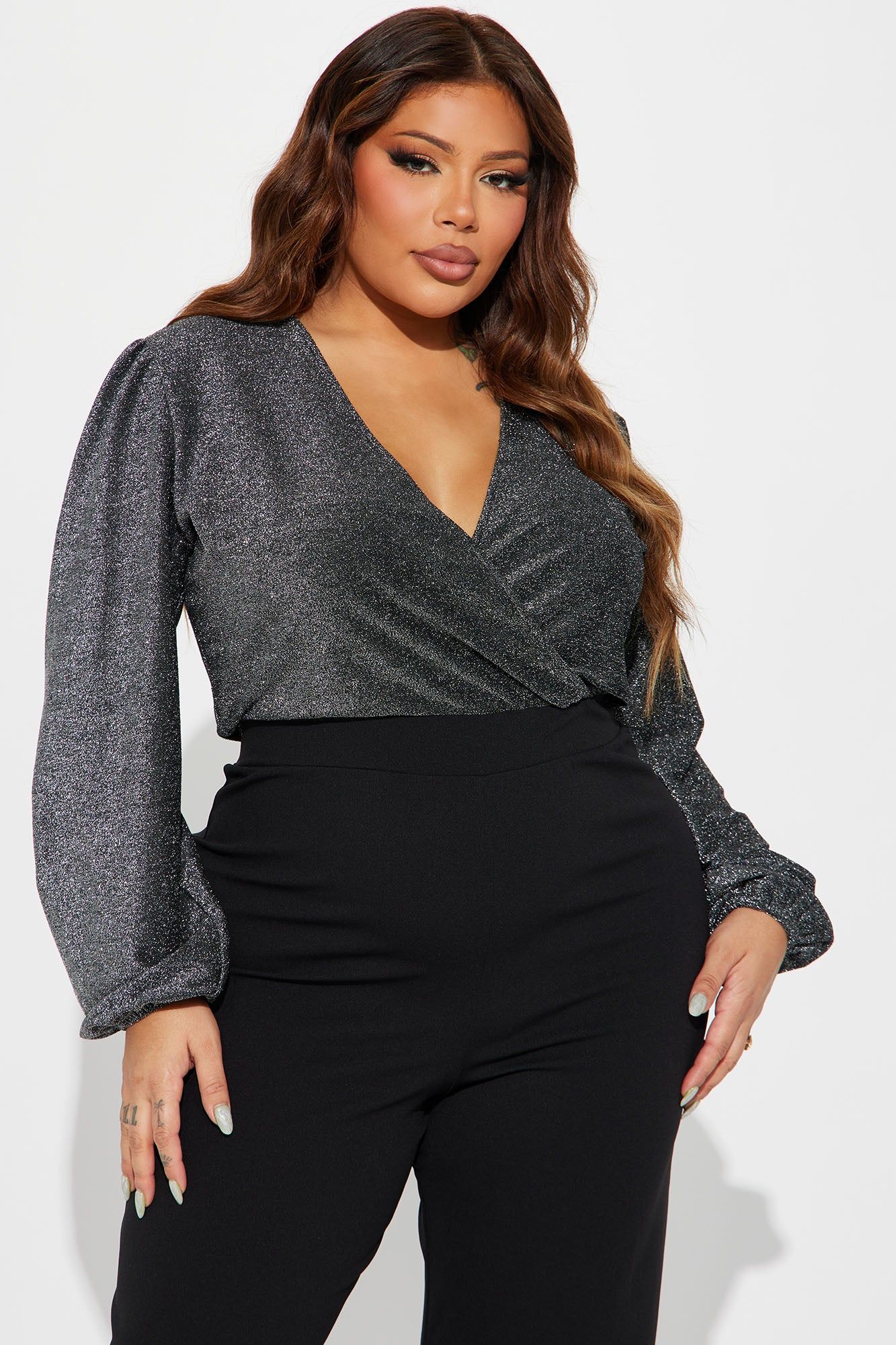 Divine Woman Jumpsuit - Silver/Black sold by Fashion Nova product image thumbnail 5