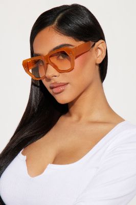 Mid Century Sunglasses - Orange sold by Fashion Nova