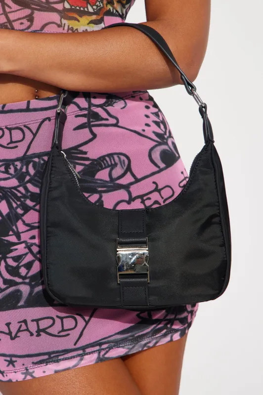 Buckle Up Handbag - Black sold by Fashion Nova