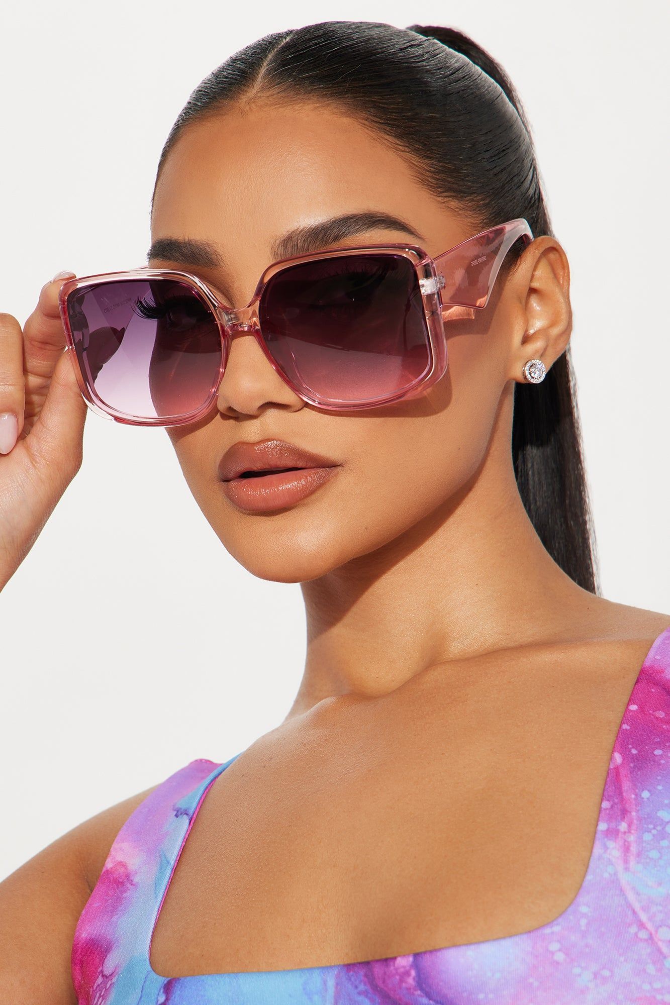 Way To Cool For You Sunglasses - Pink sold by Fashion Nova