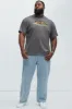 Superior Life Short Sleeve Tee - Charcoal sold by Fashion Nova