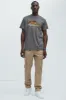 Superior Life Short Sleeve Tee - Charcoal sold by Fashion Nova
