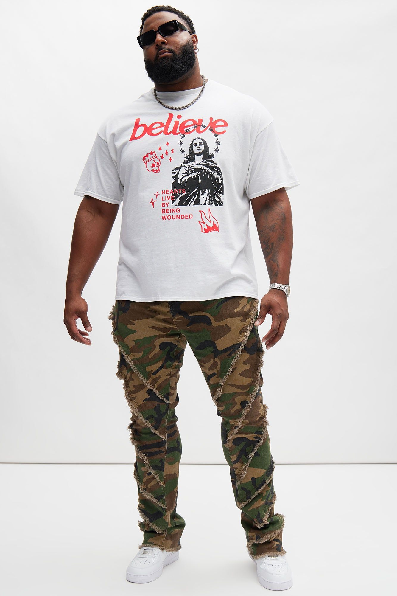 Believe Saint Short Sleeve Tee - White sold by Fashion Nova product image thumbnail 5
