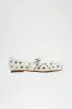 No Feelings Grommet Ballet Flats - White sold by Fashion Nova