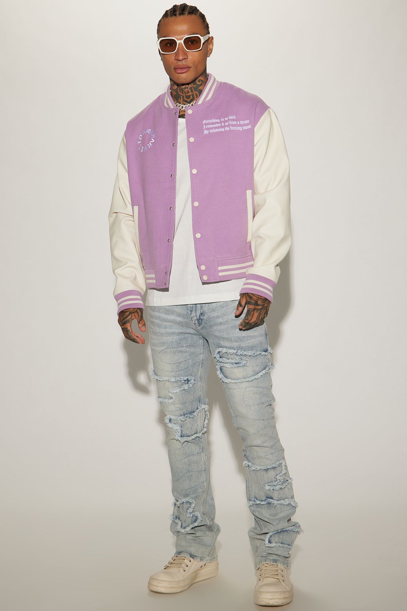 Shape It Fray Stacked Skinny Flare Jeans - Light Blue Wash sold by Fashion Nova product image thumbnail 2