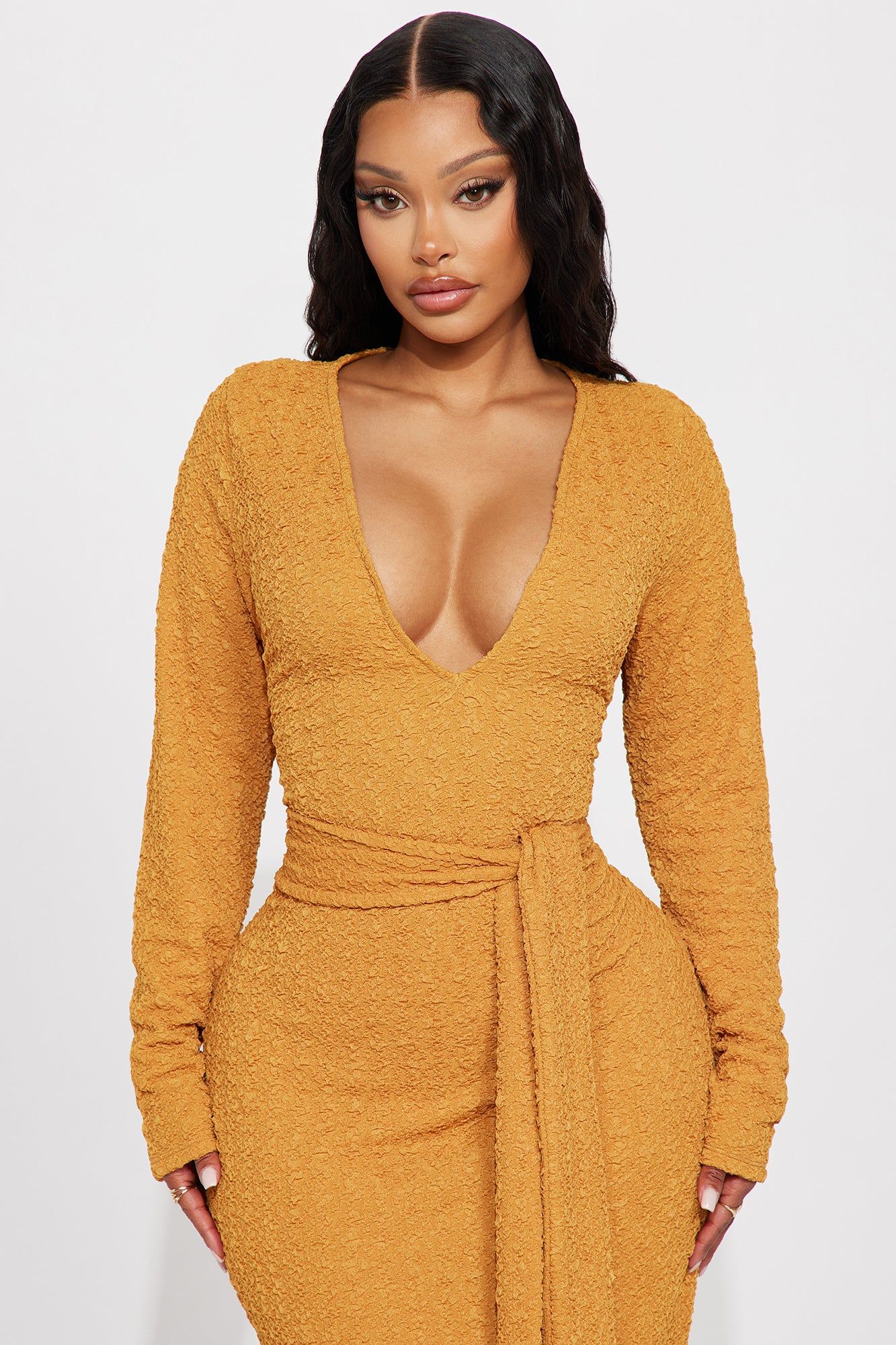 Dalia Midi Dress - Mustard sold by Fashion Nova product image thumbnail 2