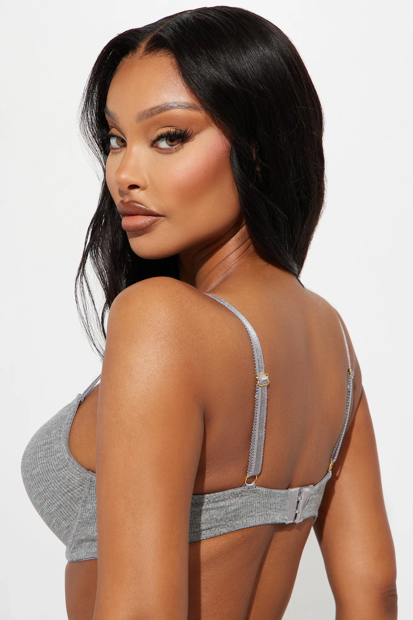 Do It Better Push Up 2 Pack Bras - Grey/combo sold by Fashion Nova product image thumbnail 4