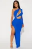 Eyes on Me Rhinestone Mesh Maxi Dress - Royal sold by Fashion Nova
