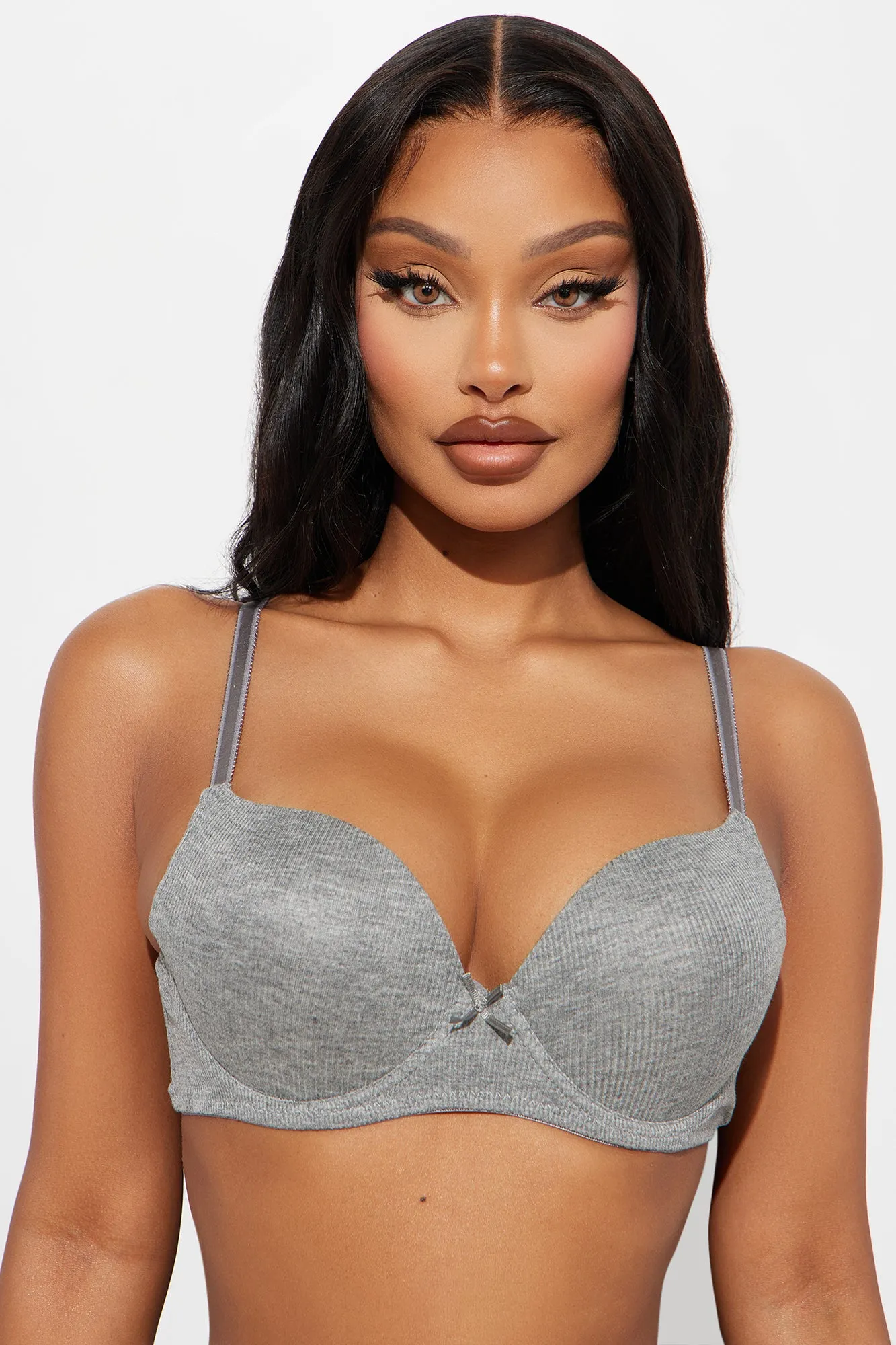 Do It Better Push Up 2 Pack Bras - Grey/combo sold by Fashion Nova product image thumbnail 3