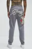 Ed Hardy Love Kills Skull Sweatpants - Grey sold by Fashion Nova