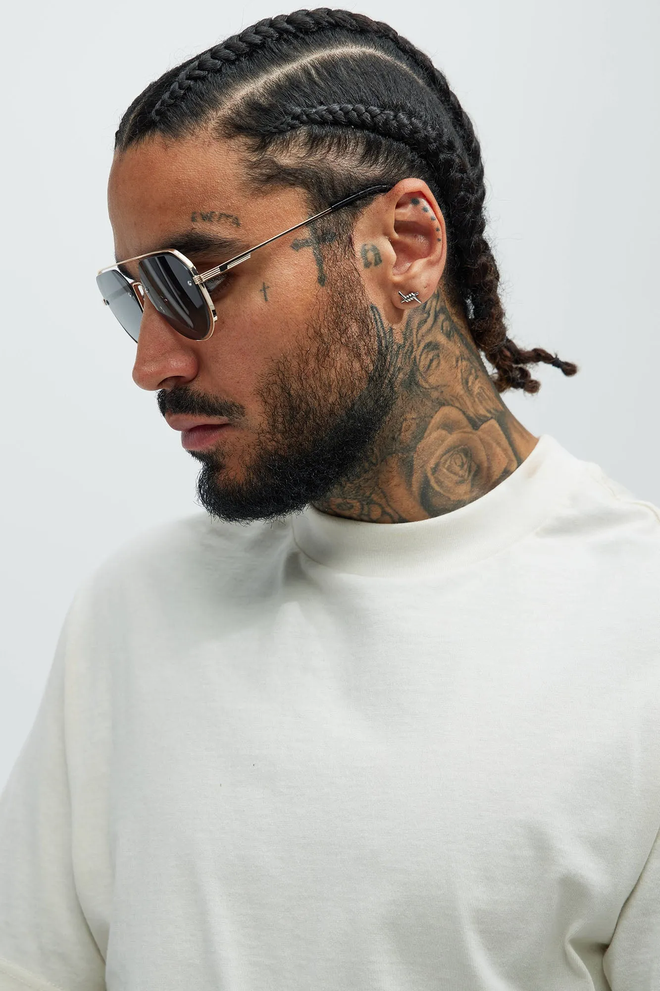 Over The Edge Sunglasses - Gold/Smoke sold by Fashion Nova product image thumbnail 2