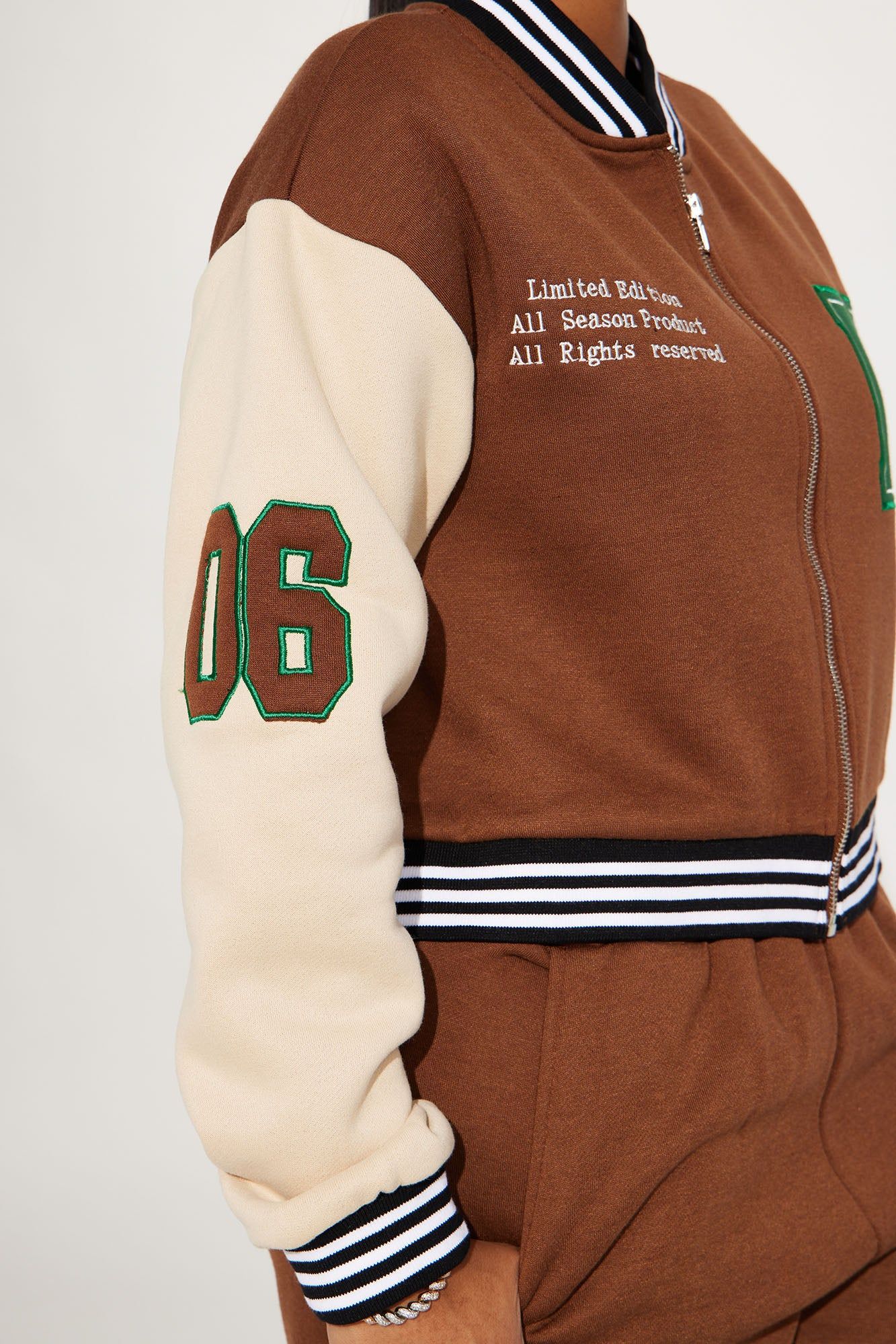 Game Day Jogger Set - Brown/combo sold by Fashion Nova product image thumbnail 3