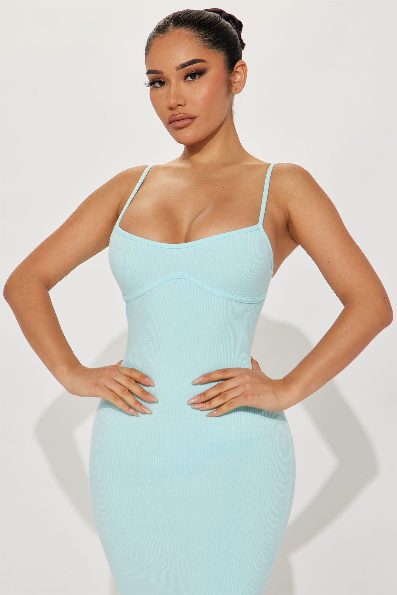 Mercedes Snatched Midi Dress - Mint sold by Fashion Nova product image thumbnail 2