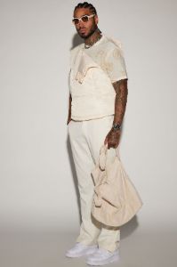 Detroit Velcro Puffer Vest - Cream sold by Fashion Nova