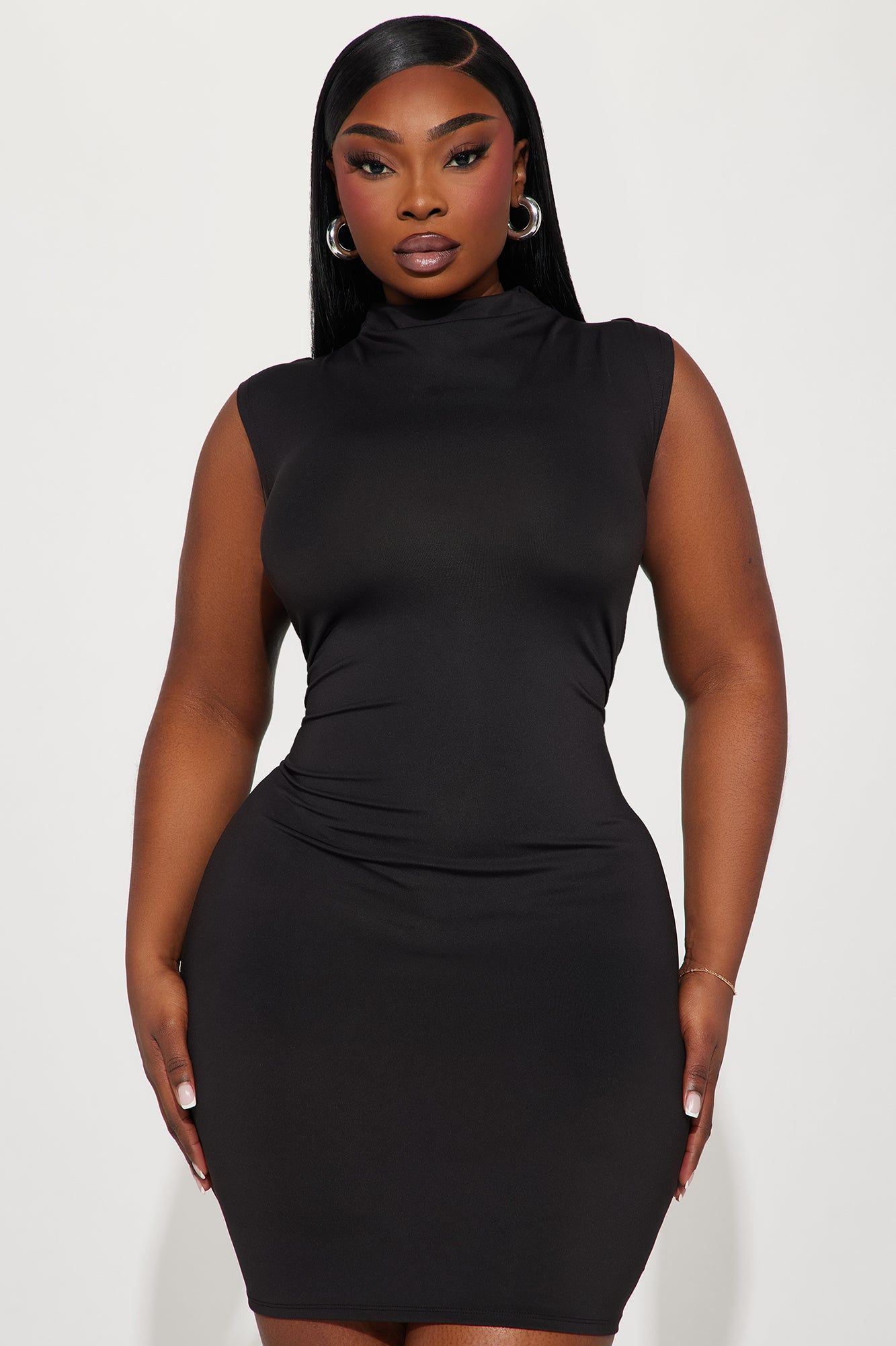 Abbie Smooth Mini Dress - Black sold by Fashion Nova product image thumbnail 5