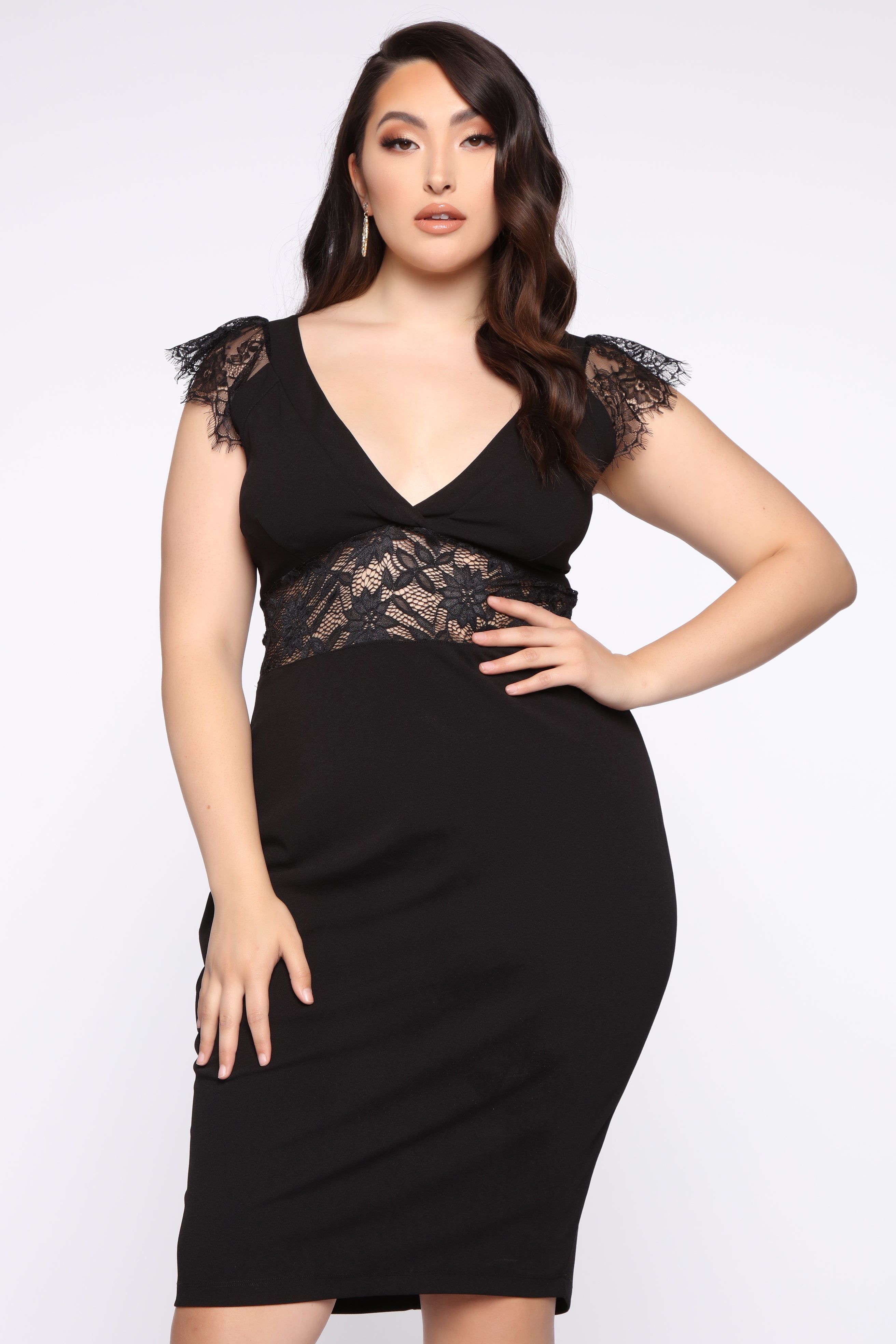 In The Moment Lace Dress - Black sold by Fashion Nova product image thumbnail 2