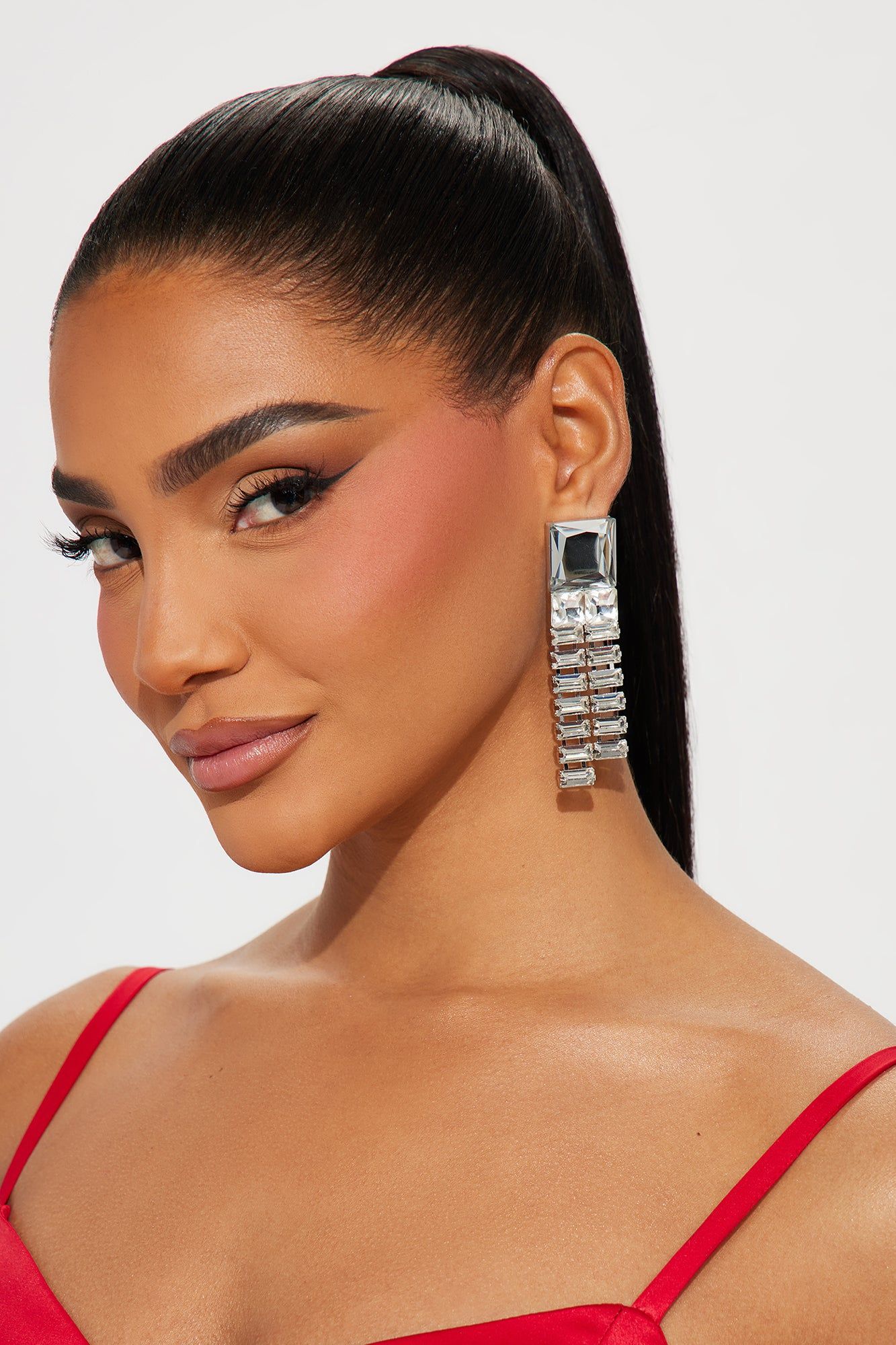 Buy Me Nice Things Earrings - Silver sold by Fashion Nova